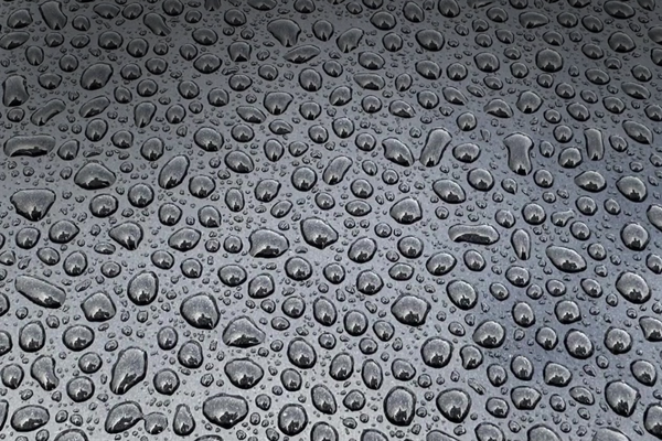 Water beading on ceramic paint