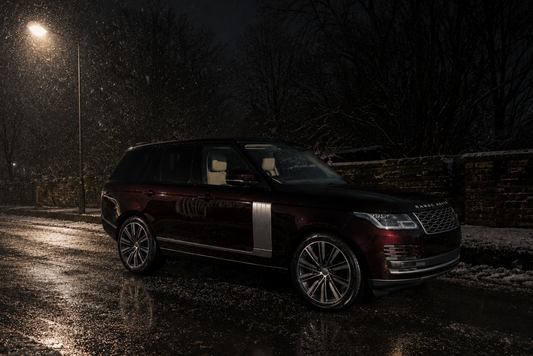 A graphene-coated car in winter conditions