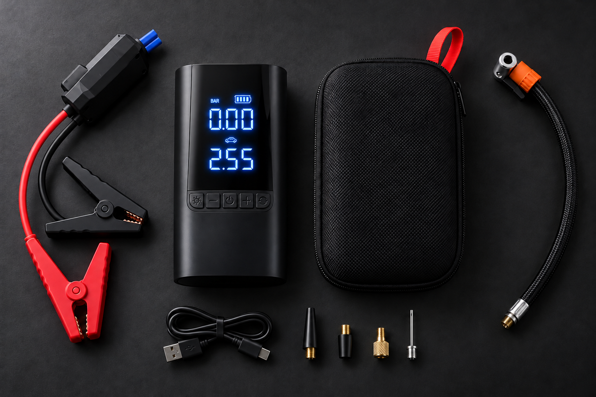 REVVO RESCUE — 4-in-1 Roadside Emergency Kit